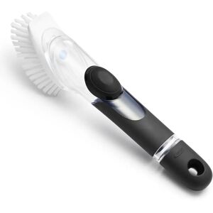 Brosse a vaisselle avec manche distributrice de savon OXO