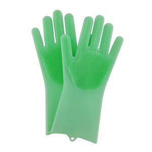 Paire de gants eponges magiques silicone Elicuisine [Gris]