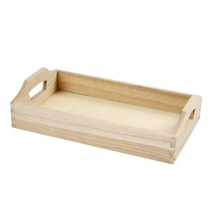 Plateau en bois a decorer - 30 x 17 x 5 cm Creavea