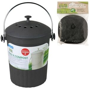 Seau a compost avec filtres a charbon Chevalier diffusion