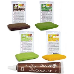 Kit pate a sucre Potager + 1 Stylo chocolat Scrapcooking