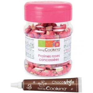 Pralines rose concassees 145 g + 1 Stylo chocolat Scrapcooking