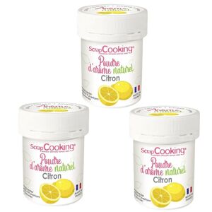 Arome alimentaire naturel en poudre 45 g citron Scrapcooking