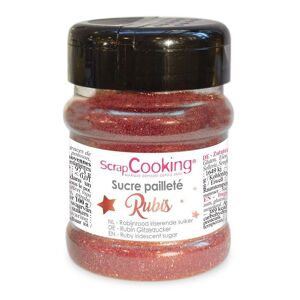 Paillettes sucrees - Rubis - 160 g Scrapcooking