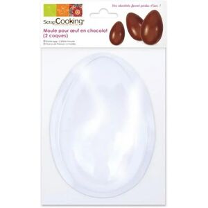 3 moules pour Oeuf en chocolat en PVC Scrapcooking