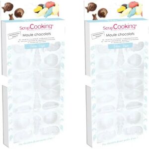 2 moules rigide pour fritures en chocolat Scrapcooking