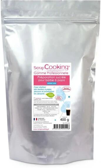 Préparation pour barbe à papa bleue 400 g Scrapcooking