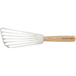 Pelle de cuisine 16 cm ajouree manche bois de hetre Nogent [Orange]