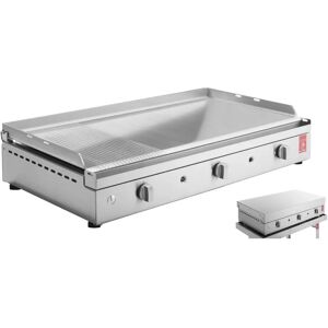 Plancha Chef 80 lisserainuree+couvercle Pla.net