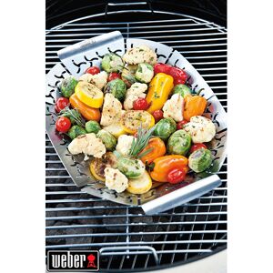 Grand panier a legumes en acier inoxydable Weber [Noir]