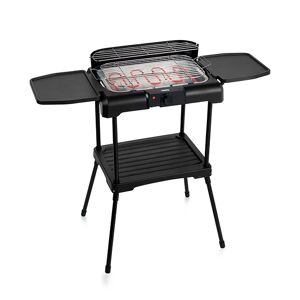 Barbecue électrique tables latérales pliantes 2200 W Princess [Bleu]