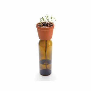 Kit Plantation - Pot en terre cuite avec meche en coton Kikkerland Design