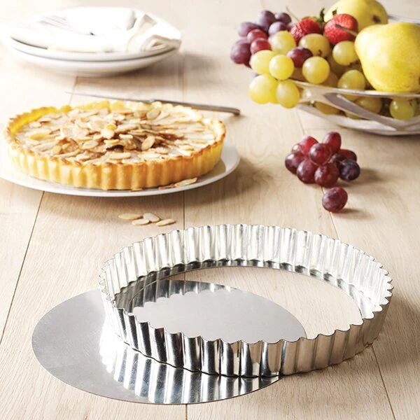 Tourtière en fer blanc 24 cm Gobel [Gris]