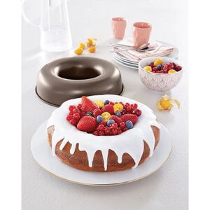 Moule a savarin ou couronne acier revetu anti-adherent 24 cm Mathon [Noir]