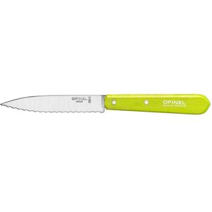 Couteau N°113 lame crantee inox 10 cm coloris pomme Opinel [Marron]