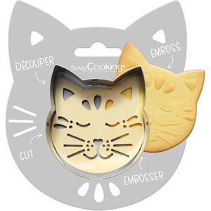 Emporte-piece et embosseur Chat Scrapcooking []