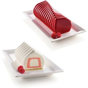 Lot moule en silicone Corallo et moule a  buche Silikomart [Blanc]