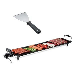 Lot Plancha Teppan Yaki 90 cm + Spatule droite en inox [Multicolore]