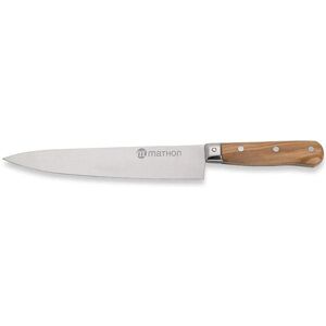 Couteau Chef bois d'olivier lame inox 20 cm Mathon [Bois]