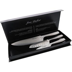 Coffret de 3 couteaux de cuisine inox Fusal Jean Dubost [Gris metallise]