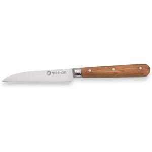 Couteau Office bois d'olivier lame inox 8 cm Mathon [Marron]