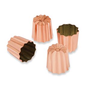 4 moules a canele en cuivre etame 4,5 cm Mathon []