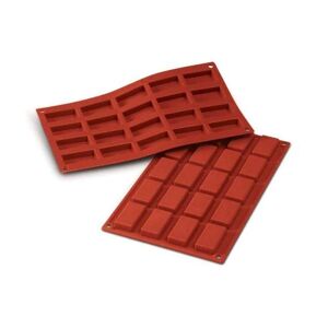 Plaque 20 mini-financiers en silicone Silikomart [Marron]