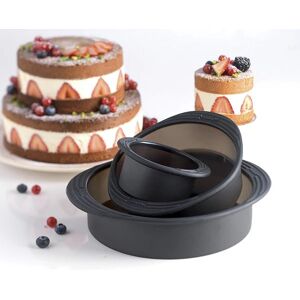 Set 3 Moules pour gateaux a etages Mastrad [Noir]