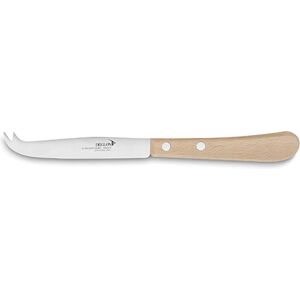 Couteau a fromage 2 pics lame inox 11 cm manche hetre naturel Essentiel Deglon [Bois]