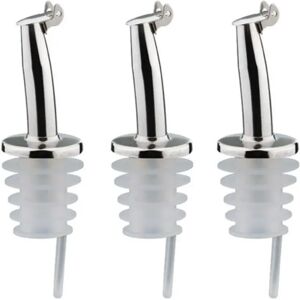 3 bouchons verseurs a clapet en inox et silicone Chevalier diffusion