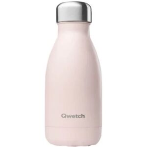 Bouteille isotherme 260 ml rose pastel Qwetch