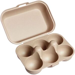 Boîte 6 oeufs bioplastique beige Ecodis