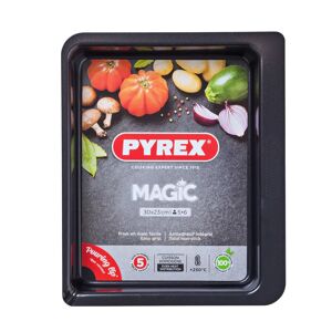 Plat a four Magic rectangulaire 30 x 23 cm Pyrex [Noir]