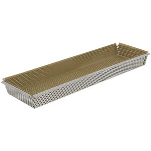 Moule rectangulaire amovible inox perfore 35 cm et feuille de cuisson antiadhesive De Buyer []