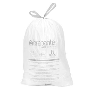 Rouleau 10 sacs poubelles 50 l blanc Code H Brabantia