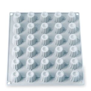 Grande Flexi'Plaque silicone 30 mini-caneles Mathon [Noir]