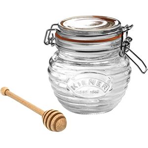 Bocal conservation a miel avec cuillere 400 ml Kilner []