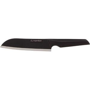 Couteau santoku 17,5 cm noir Passion Marmiton [Noir]