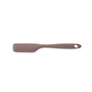 Demi-spatule souple de cuisine antirayures en silicone 27 cm taupe Mathon [Bois]