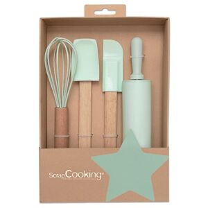 Coffret pour enfants 4 ustensiles de patisserie Scrapcooking [Rouge]