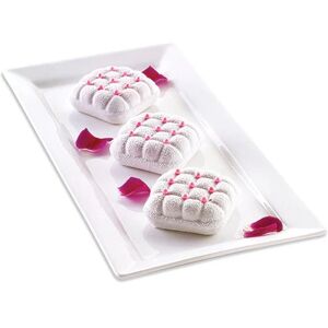 Moule silicone 6 Mini gateaux Elegenza texture matelassee Silikomart []