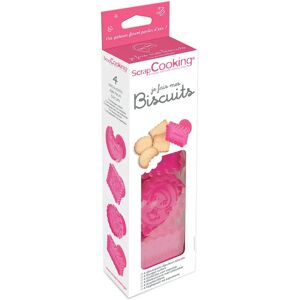 Kit 4 decoupoirs-ejecteurs pour Biscuits Scrapcooking