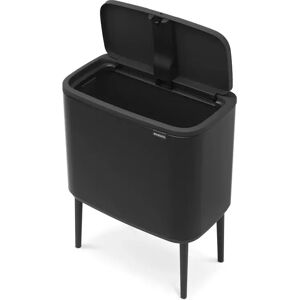 Touch Bin sur pied 36 l noir mat Code R Brabantia