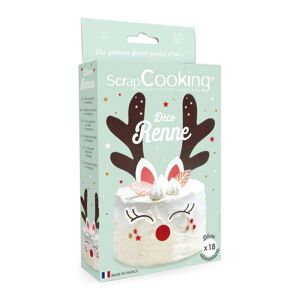 Kit deco azyme pour gateau renne Scrapcooking