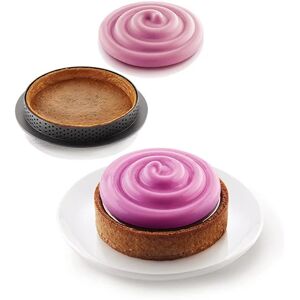 Kit 6 tartelettes Twist en silicone Platinium Silikomart []