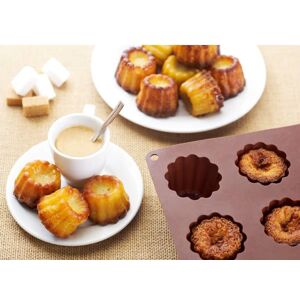 Flexi' Plaque silicone 12 caneles Mathon [Marron]