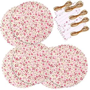 5 sets decoratif pour pot de confiture Fleurs Rayher