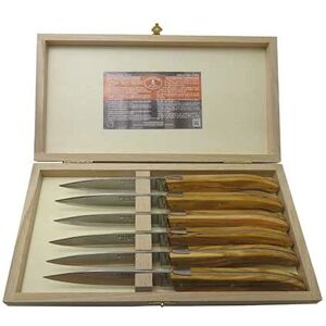 Coffret 6 couteaux Laguiole Stand Up bois naturel Jean Dubost []