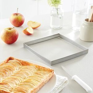 Cadre a tarte perfore en inox carre 20 cm Mathon [Gris]