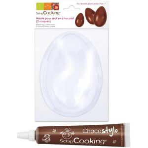 Moule pour Oeuf en chocolat + Stylo chocolat Scrapcooking